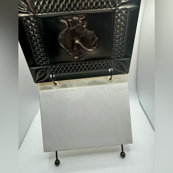 Copper Metal Flip Top Rooster 3D Album Burnes of Boston Country 6.5”x5.5” - Picture 3 of 8